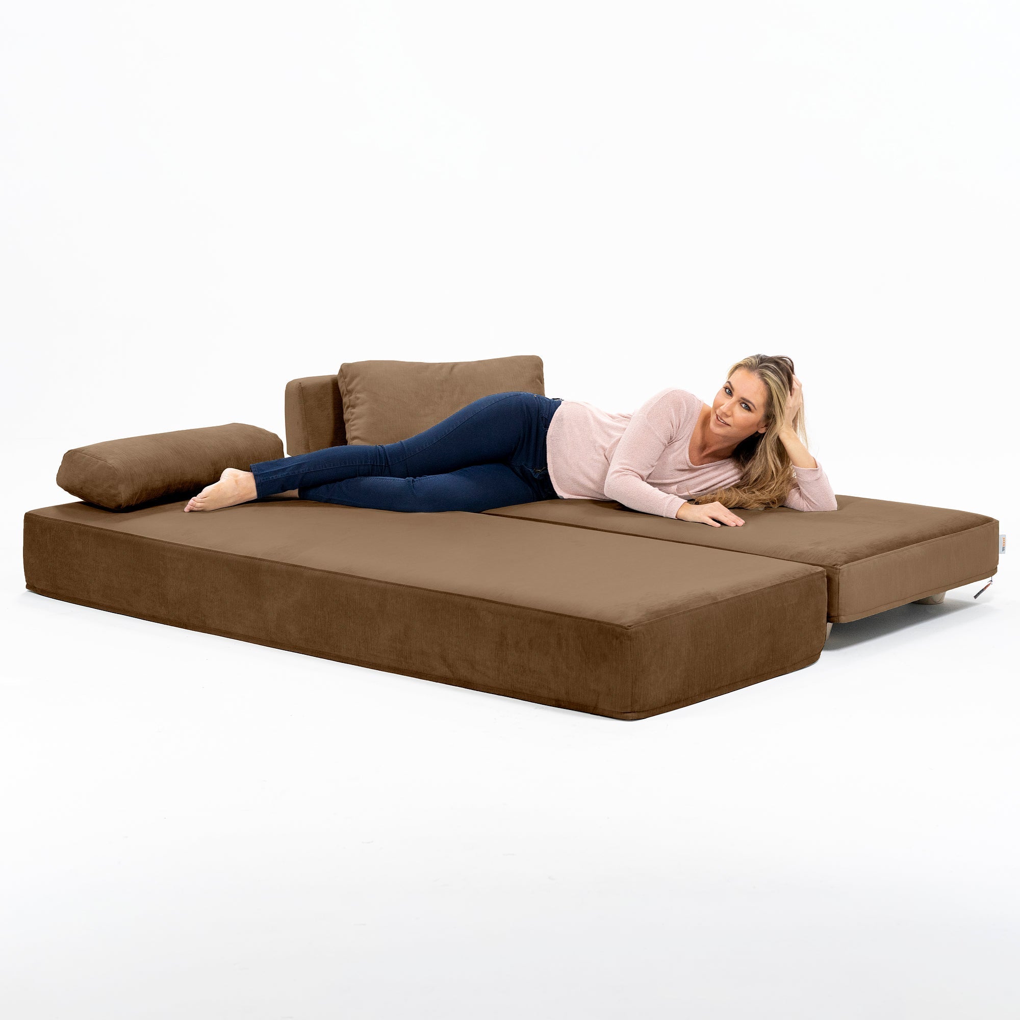  Jaxx Balshan Chaise Lounge Daybed - Toffee - Bonton