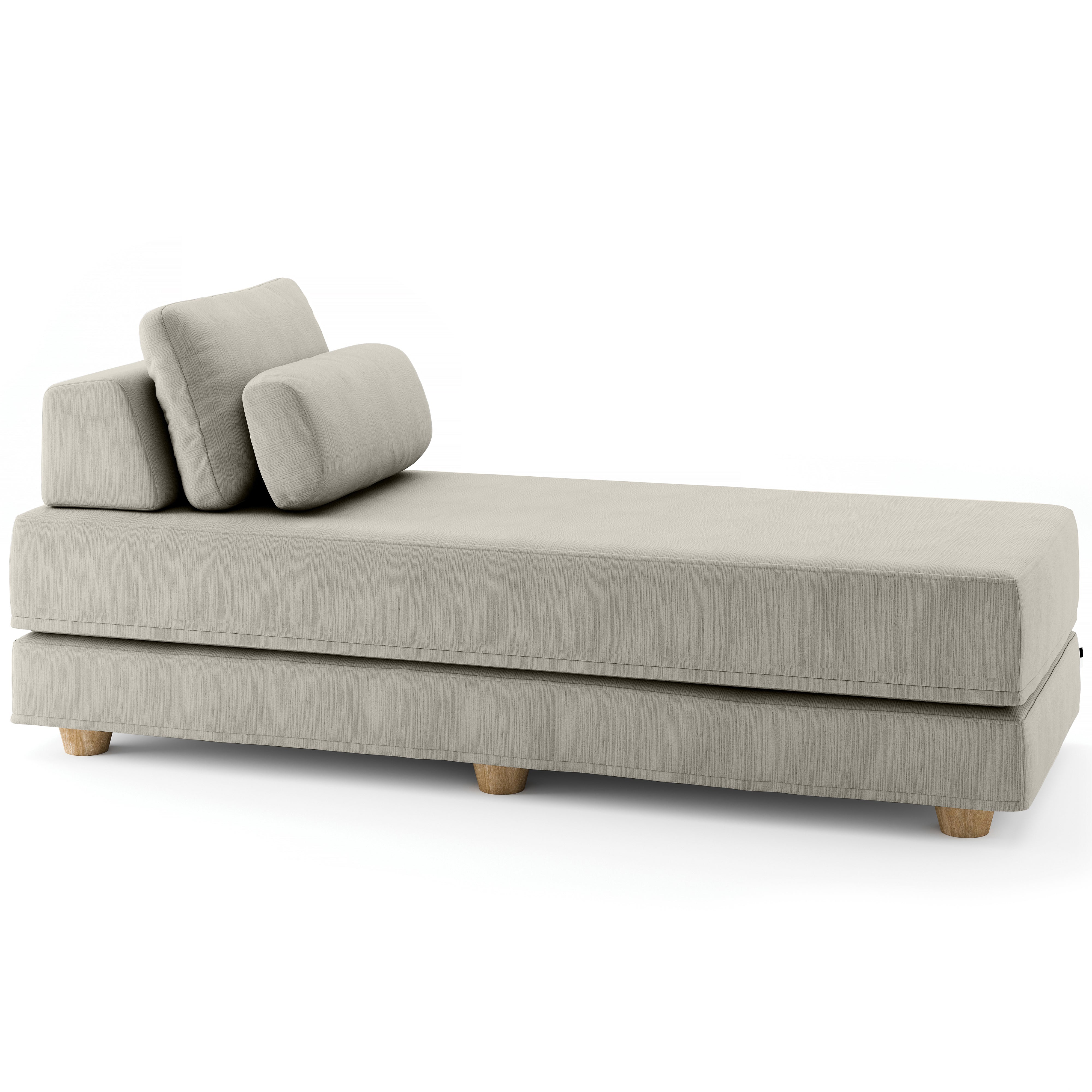  Jaxx Balshan Chaise Lounge Daybed - Dove Grey - Bonton