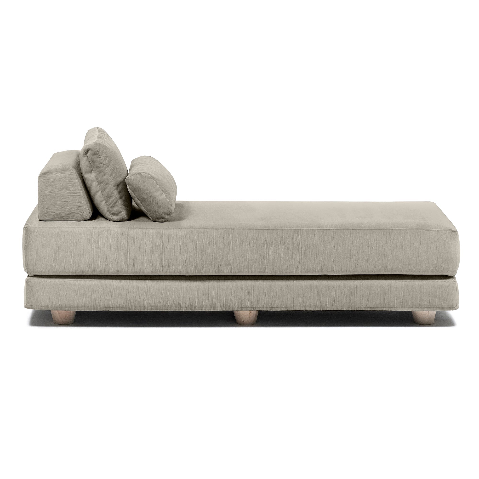  Jaxx Balshan Chaise Lounge Daybed - Dove Grey - Bonton