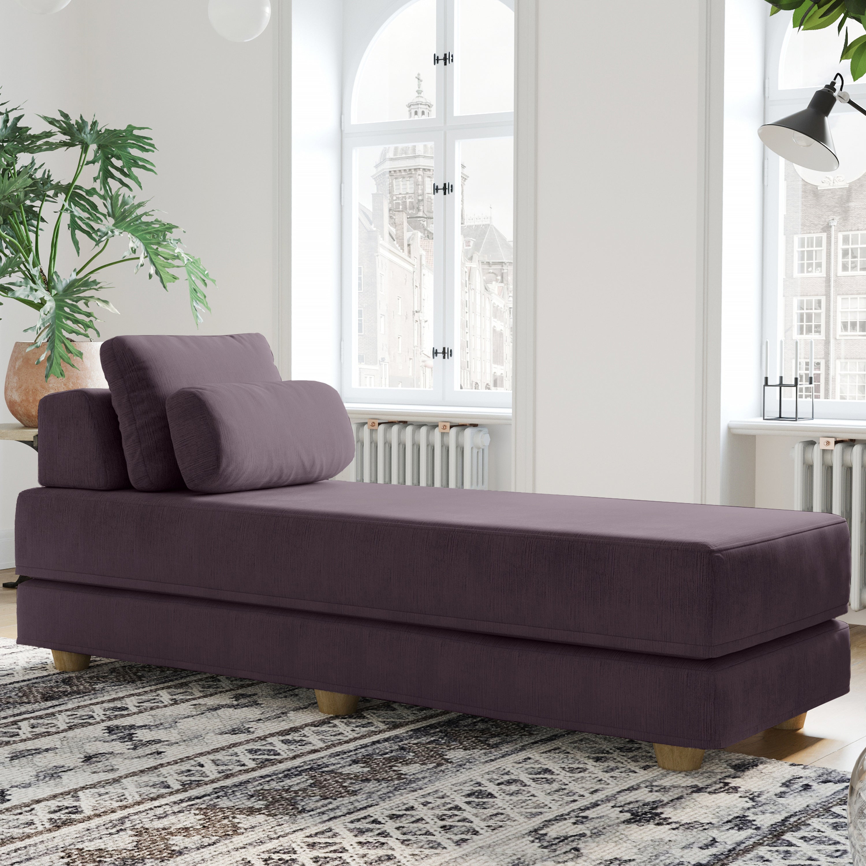  Jaxx Balshan Chaise Lounge Daybed - Pinot - Bonton