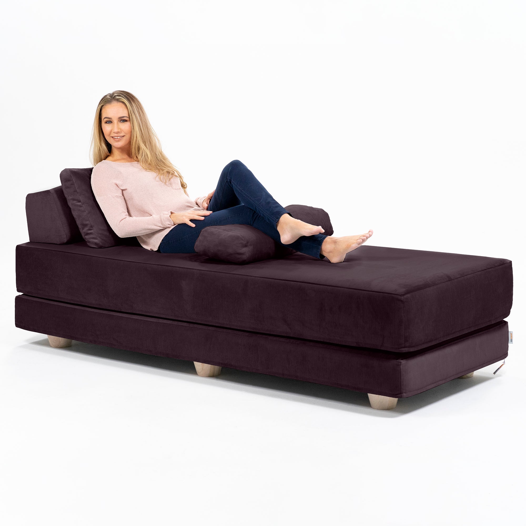  Jaxx Balshan Chaise Lounge Daybed - Pinot - Bonton