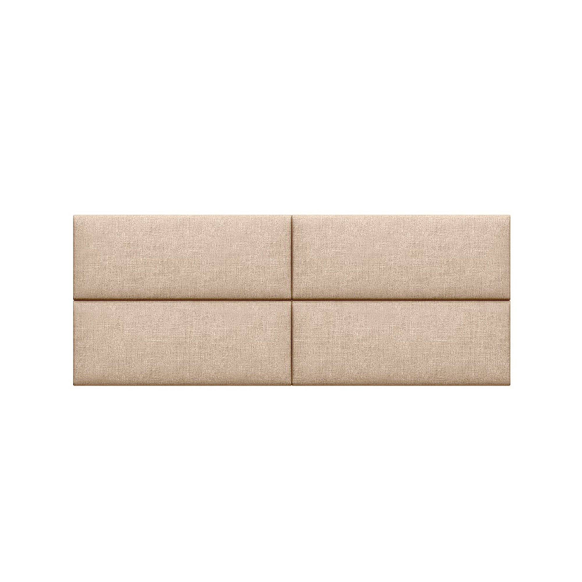  Jaxx Panelist Modern Padded Headboard Set of 4 Wall Mounted Panels - Dune Beige - Bonton