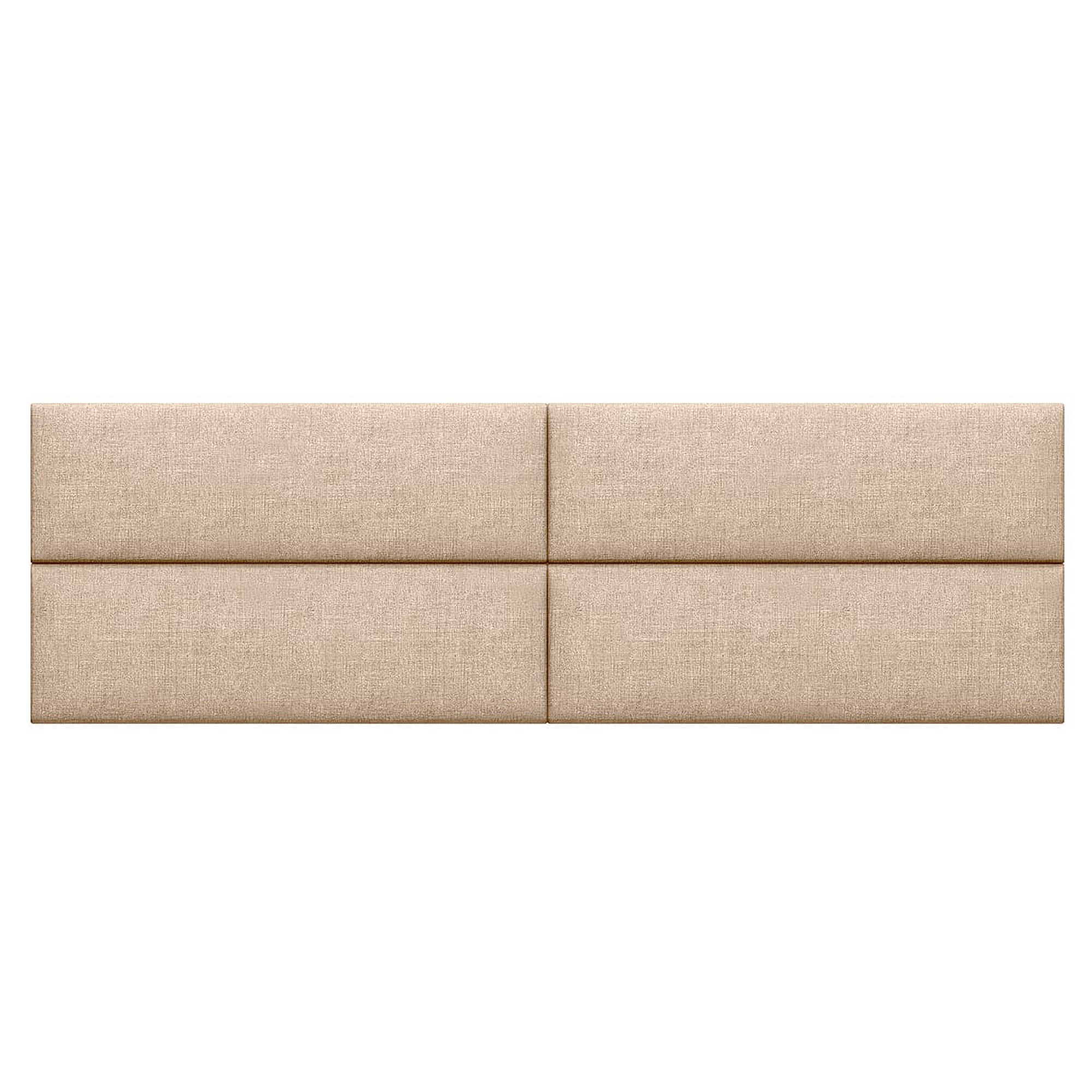  Jaxx Panelist Modern Padded Headboard Set of 4 Wall Mounted Panels - Dune Beige - Bonton