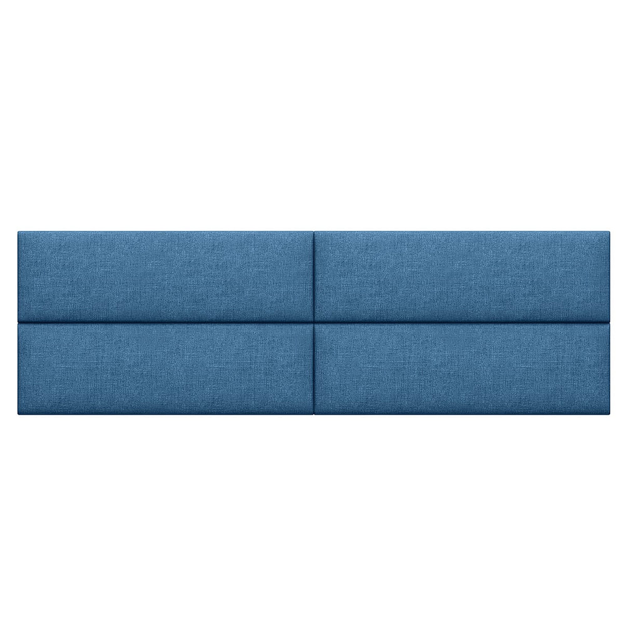  Jaxx Panelist Modern Padded Headboard Set of 4 Wall Mounted Panels - Petrol Blue - Bonton