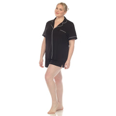 Plus Size Short Sleeve Bamboo Pajama Set