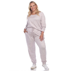 Plus Size 2 Piece Lounge Set