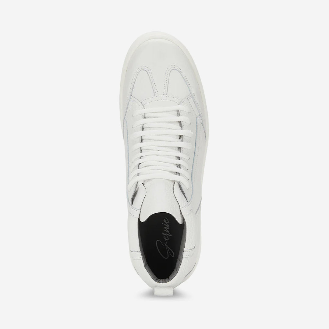  Gernie NYC 18's Garda Leather High Top - White - Bonton