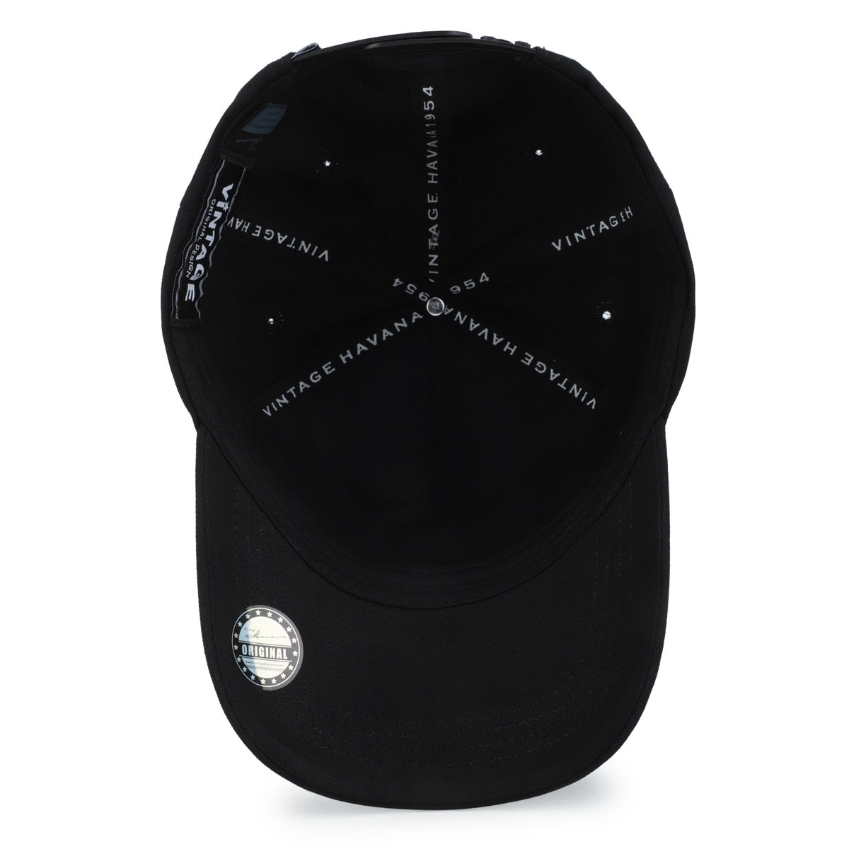  Vintage Havana Vintage Havana Trucker Hat for Men & Women  – Black Adjustable Cap – Vintage Logo Patch - Default Title - Bonton
