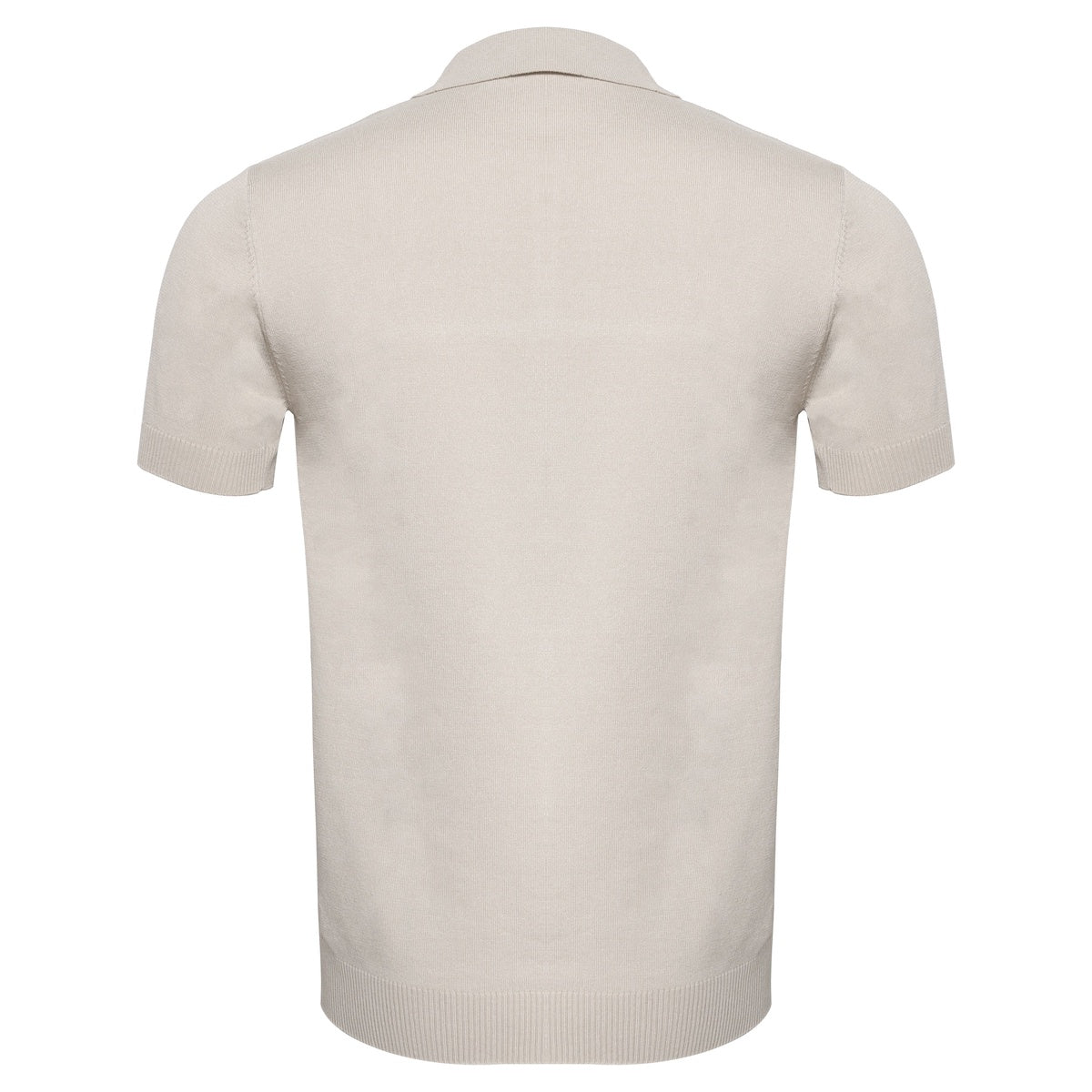  Barocco Men's Retro-Inspired Knitted Polo Shirt WHITE/NAVY - WHITE/NAVY - Bonton