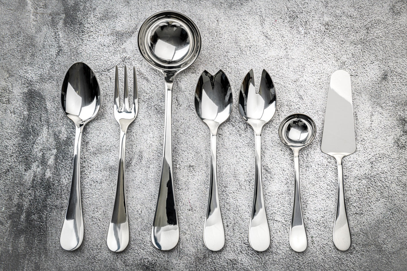  Mepra Brescia Serving Set - Silver - Bonton