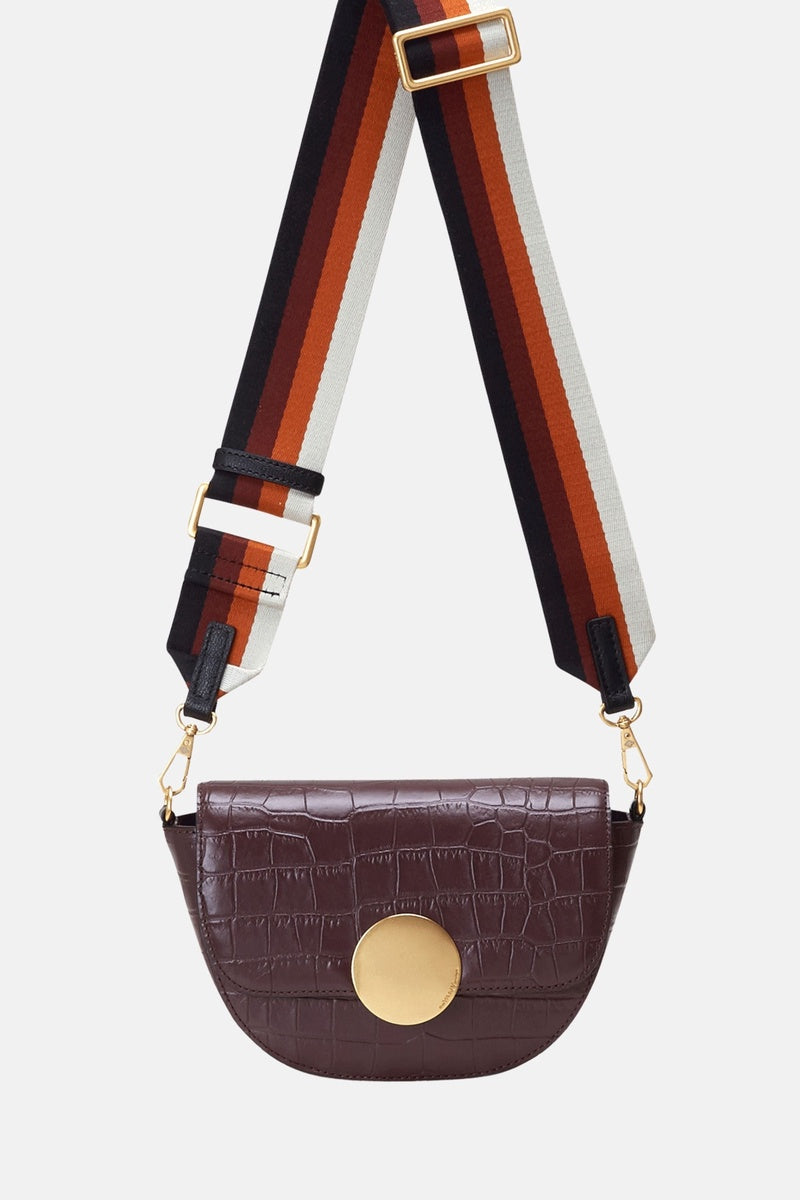  Oryany Oryany - Lottie Croco Crossbody Small Handbags - Brown / One Size - Default Title - Bonton