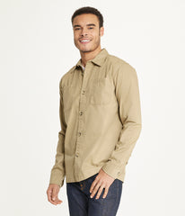 Men's Long Sleeve Shirt Jacket Stretch Twill