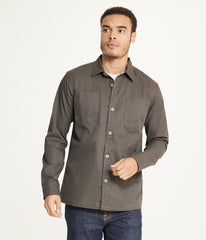 Men's Long Sleeve Shirt Jacket Stretch Twill