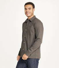 Men's Long Sleeve Shirt Jacket Stretch Twill