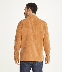 Men's Long Sleeve Corduroy Shirt Jacket (Zip Front)