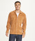 Men's Long Sleeve Corduroy Shirt Jacket (Zip Front)