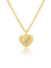 Adore Heart Locket in Gold