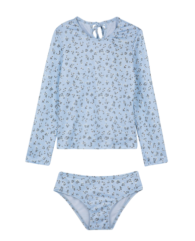 Ditsy Dream Textured Long Sleeve Rash Guard Set
