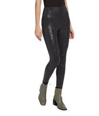 Patterned Matilda Foil Legging Black Snake