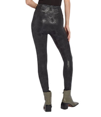 Patterned Matilda Foil Legging Black Snake