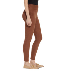 HI Waist Suede Legging Whiskey