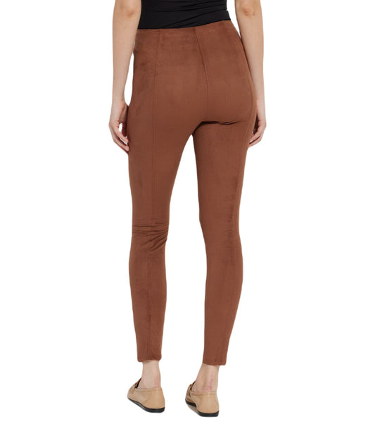 HI Waist Suede Legging Whiskey