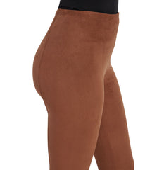 HI Waist Suede Legging Whiskey