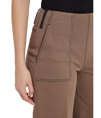 Fraces Wide Leg Crop Cold Chestnut