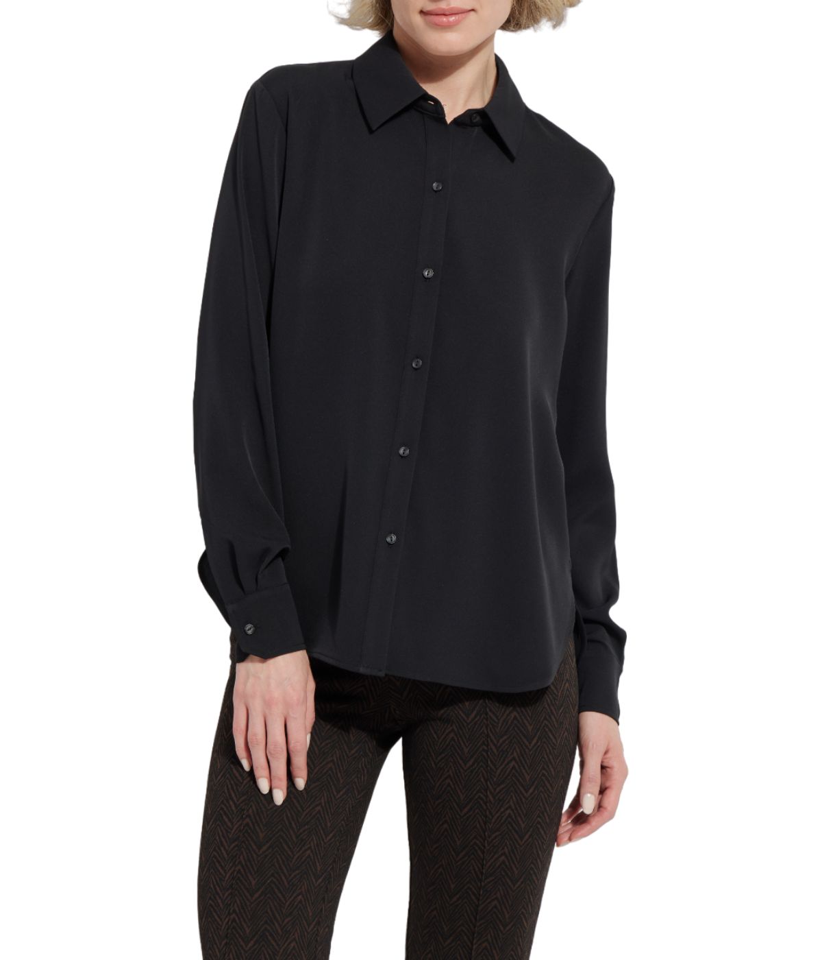  Lysse Parker Button Down Shirt Black - Black - Bonton