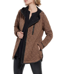 London Quilted Jacket Cold Chestnut