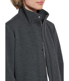 Elsa Quilted Jersey Jacket Charcoal Melange