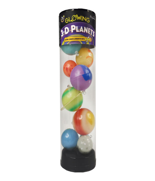 Glowing 3-D Planets in a Tube Multi