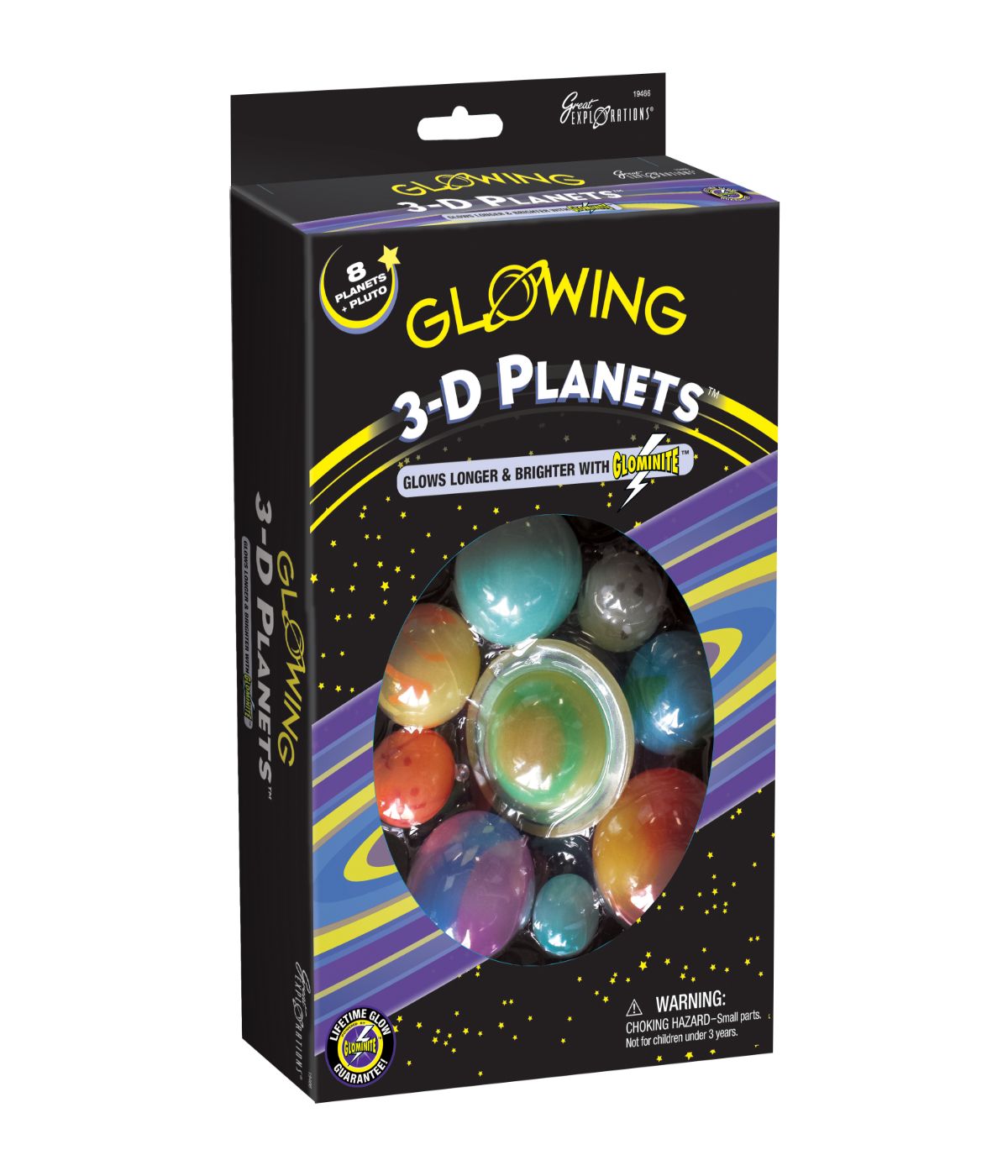  Glowing 3-D Planets Multi - Multi - Bonton