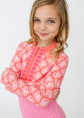 Girls Amelia Island Long Sleeve One-Piece