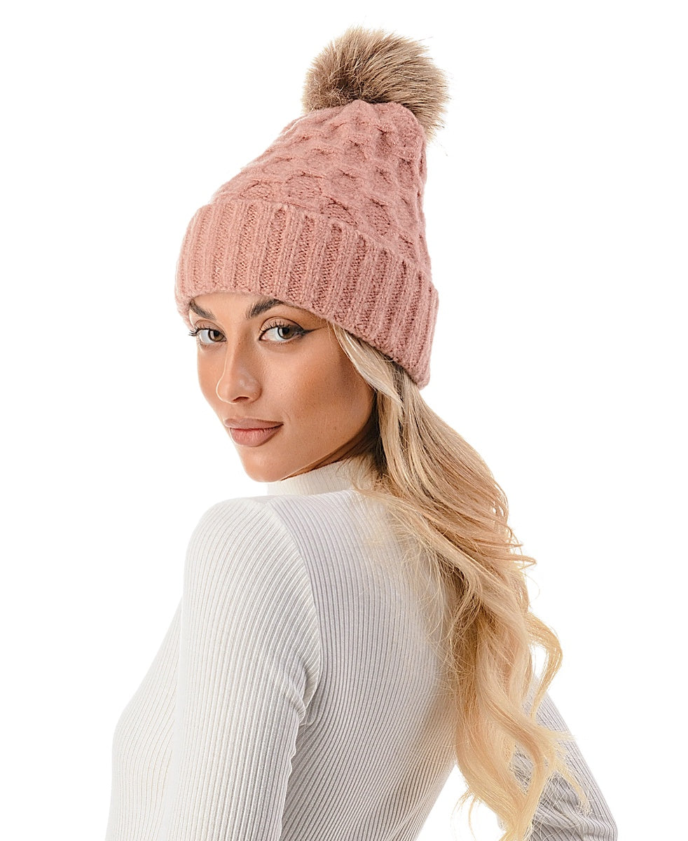  Marcus Adler The Kennedy Beanie - MAUVE - Bonton