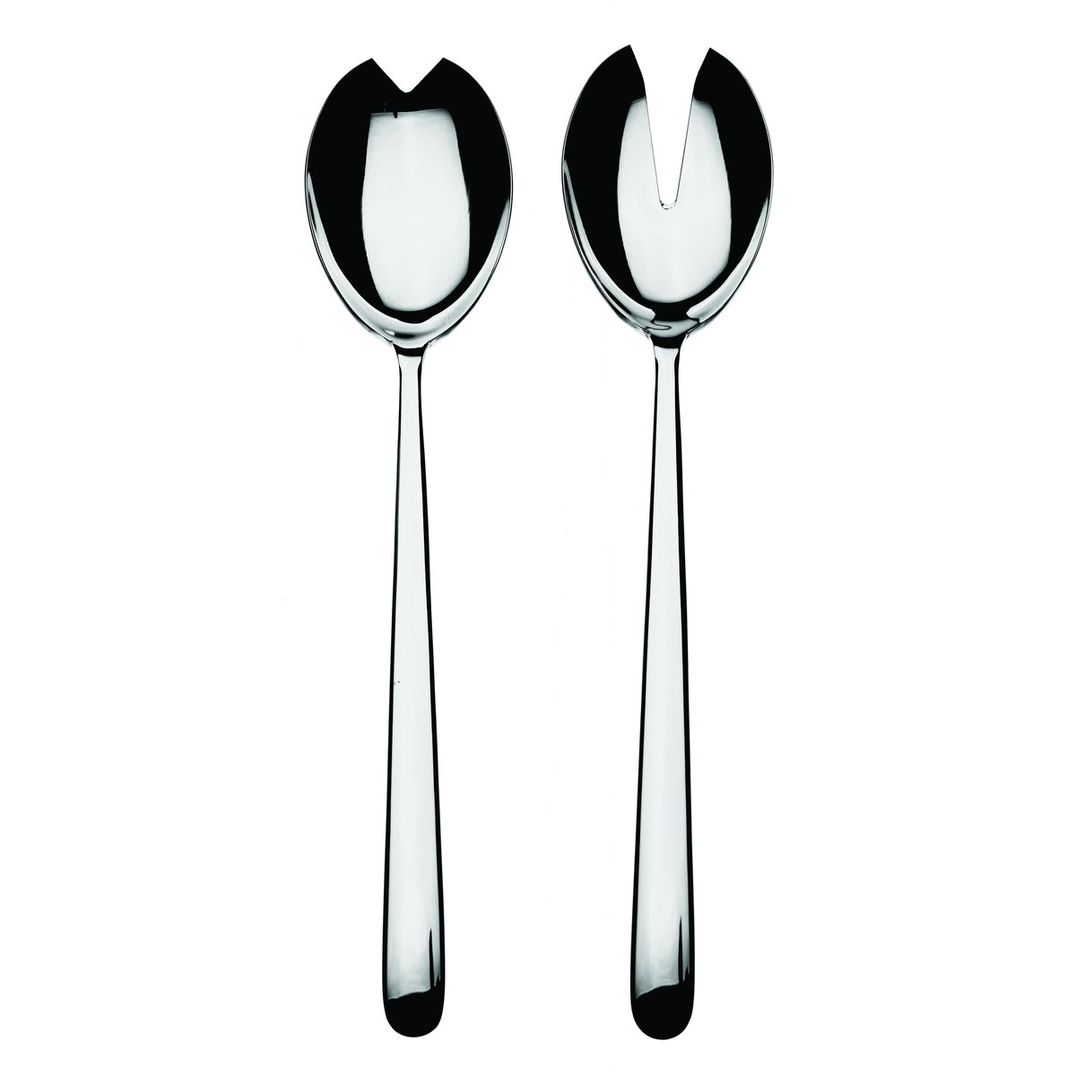  Mepra Linea Salad Serving Set - Silver - Bonton
