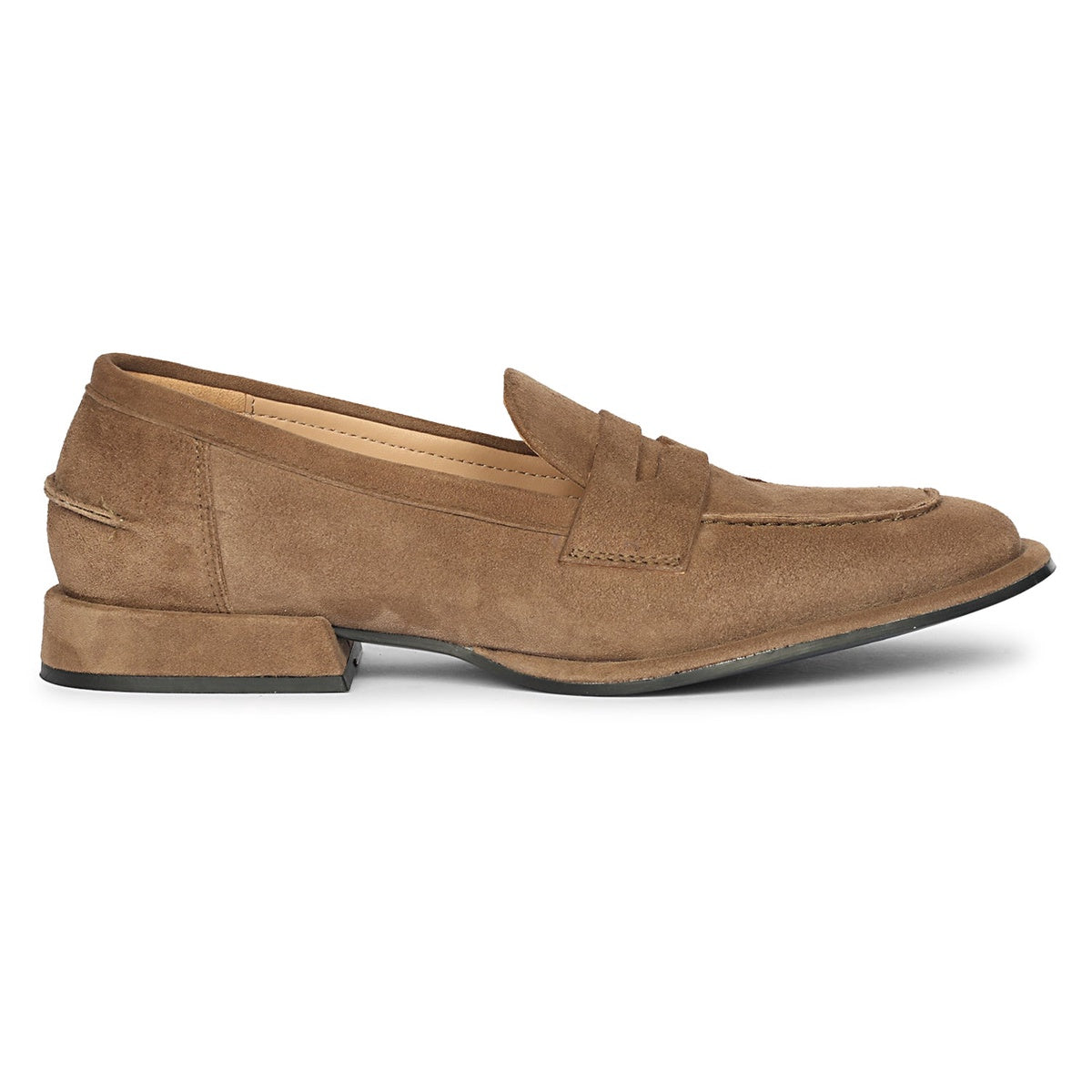  Saint G Carla Suede - Heel Loafers - Dark Taupe - Bonton