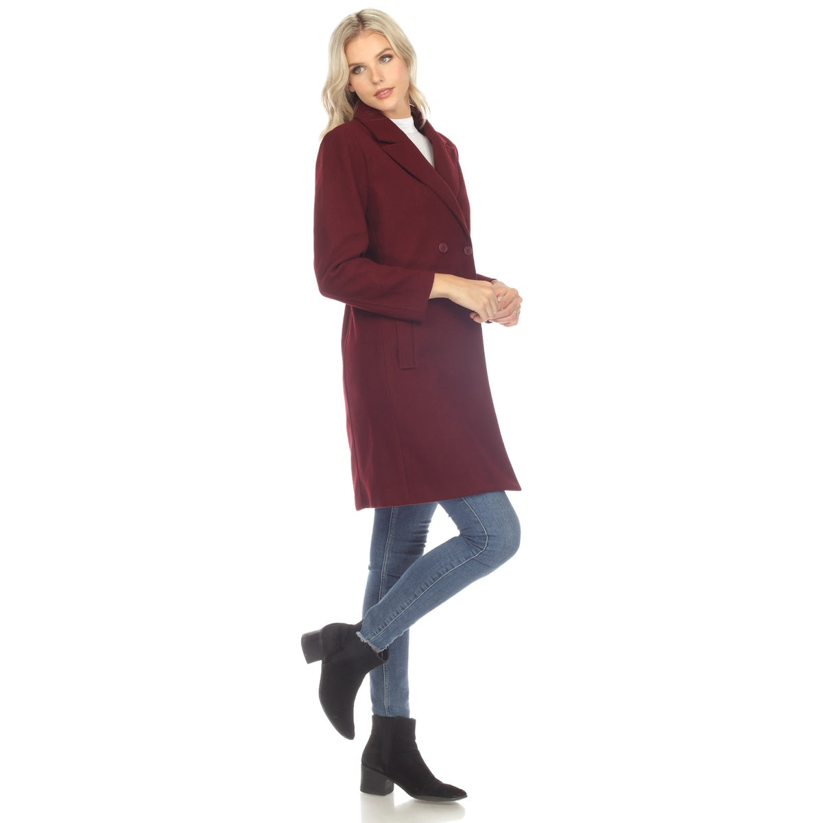  White Mark Women's Classic Walker Coat - Small - Bonton