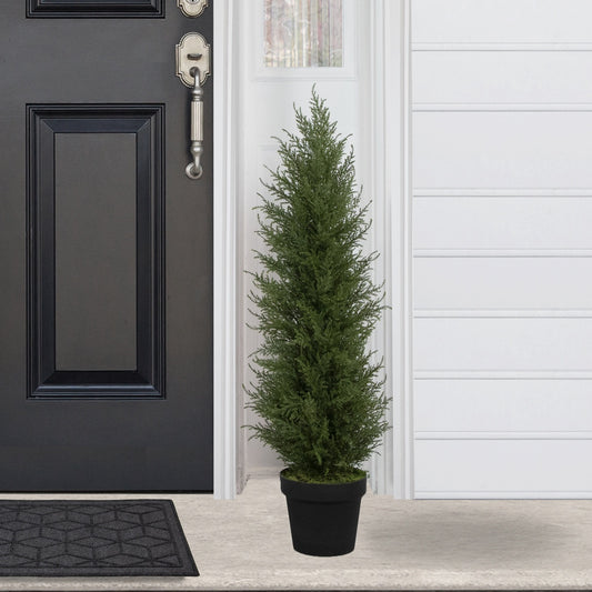 3' Artificial Cedar Pine Petite Arborvitae Tree in Round Pot  Unlit