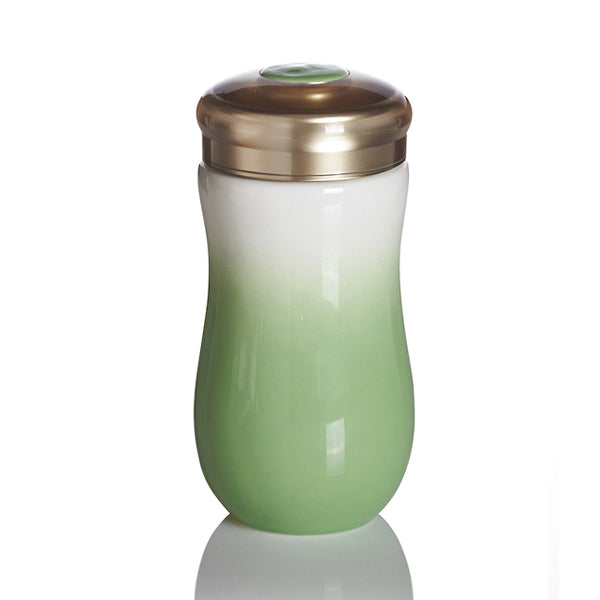  Acera Sweet Heart Travel Mug - Apple Green Ombre - Bonton