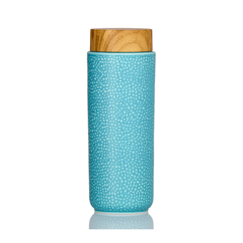  Acera Morning Dew Ceramic Tumbler 16 Oz - Asakusa Blue - Bonton