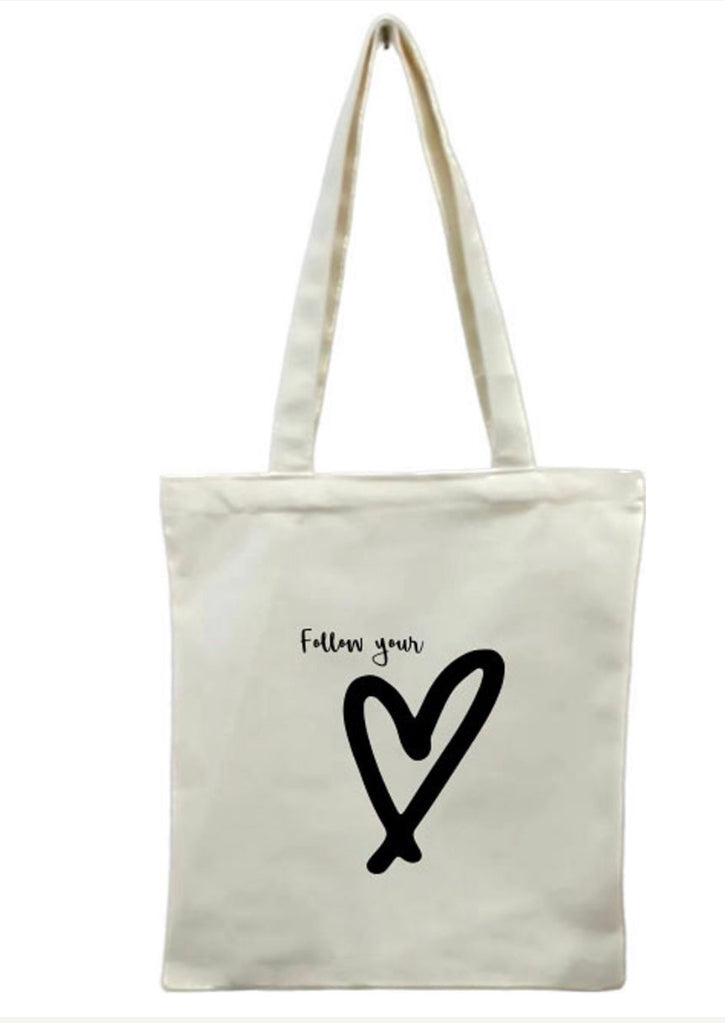  Lemonbella Reagan Sailcloth Tote C’est La Vie - Follow your heart - Bonton