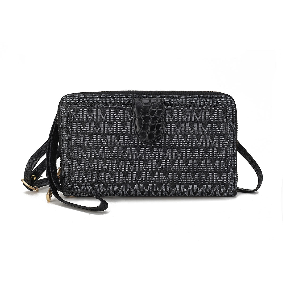  MKF Collection Olga Signature Phone Crossbody Bag - Beige - Bonton