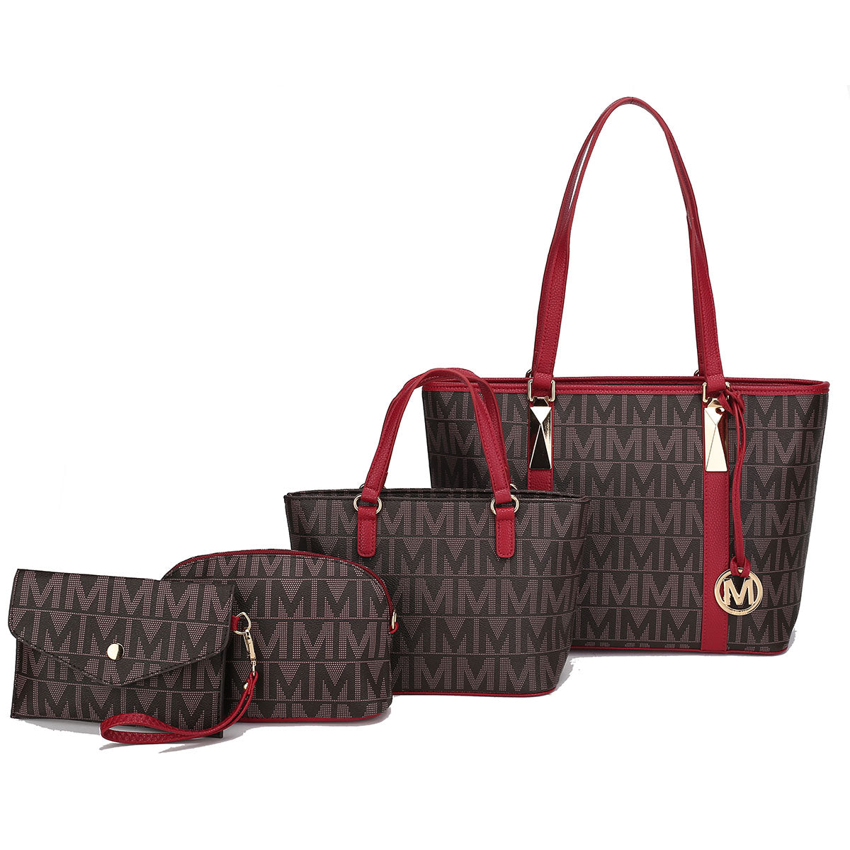  MKF Collection Marimar Signature Tote Bag and Set - Beige - Bonton