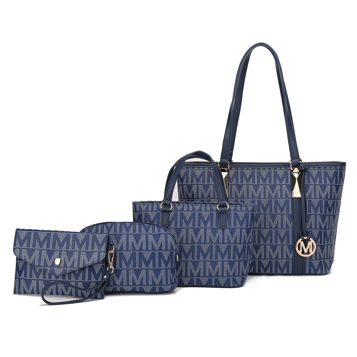  MKF Collection Marimar Signature Tote Bag and Set - Beige - Bonton