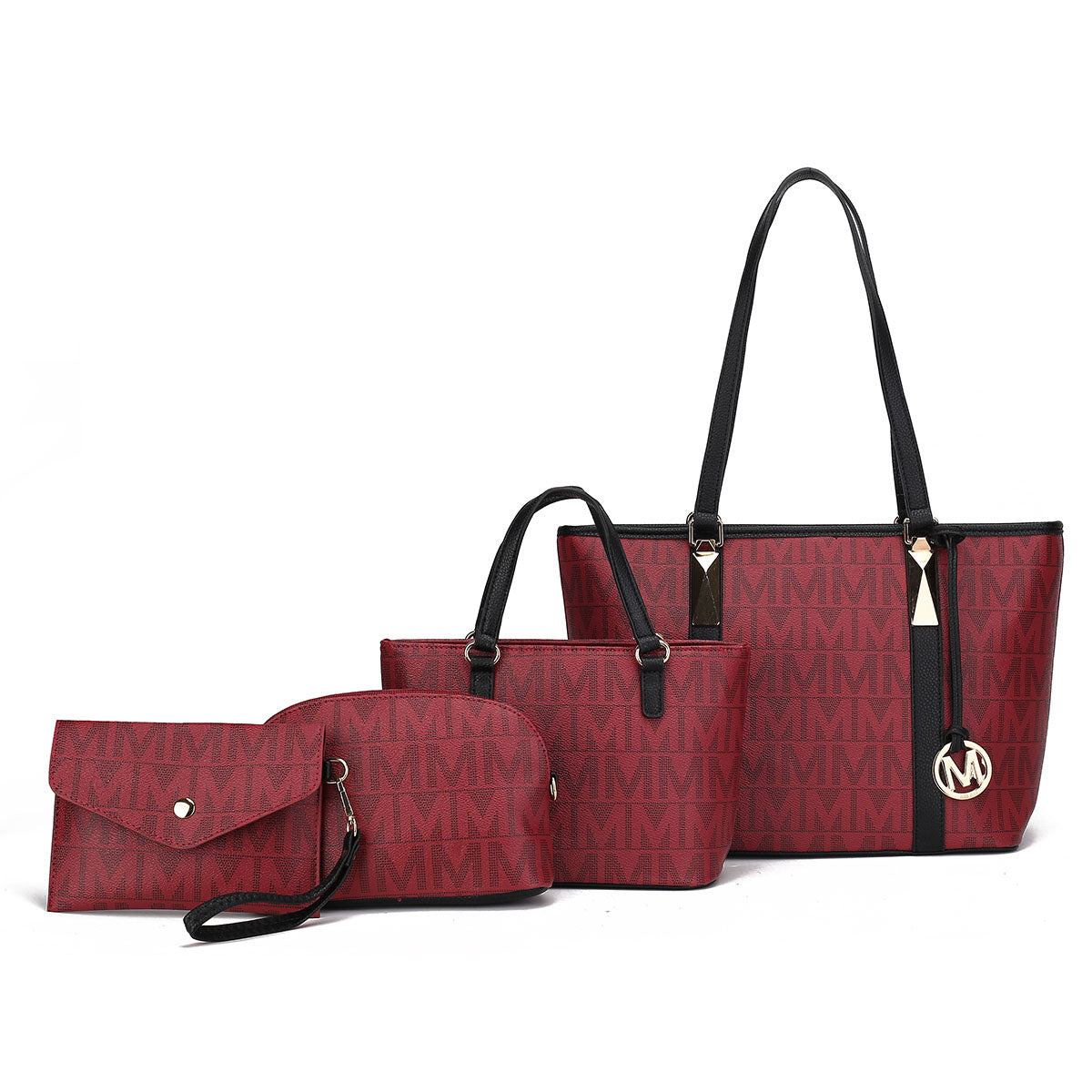 MKF Collection Marimar Signature Tote Bag and Set - Beige - Bonton