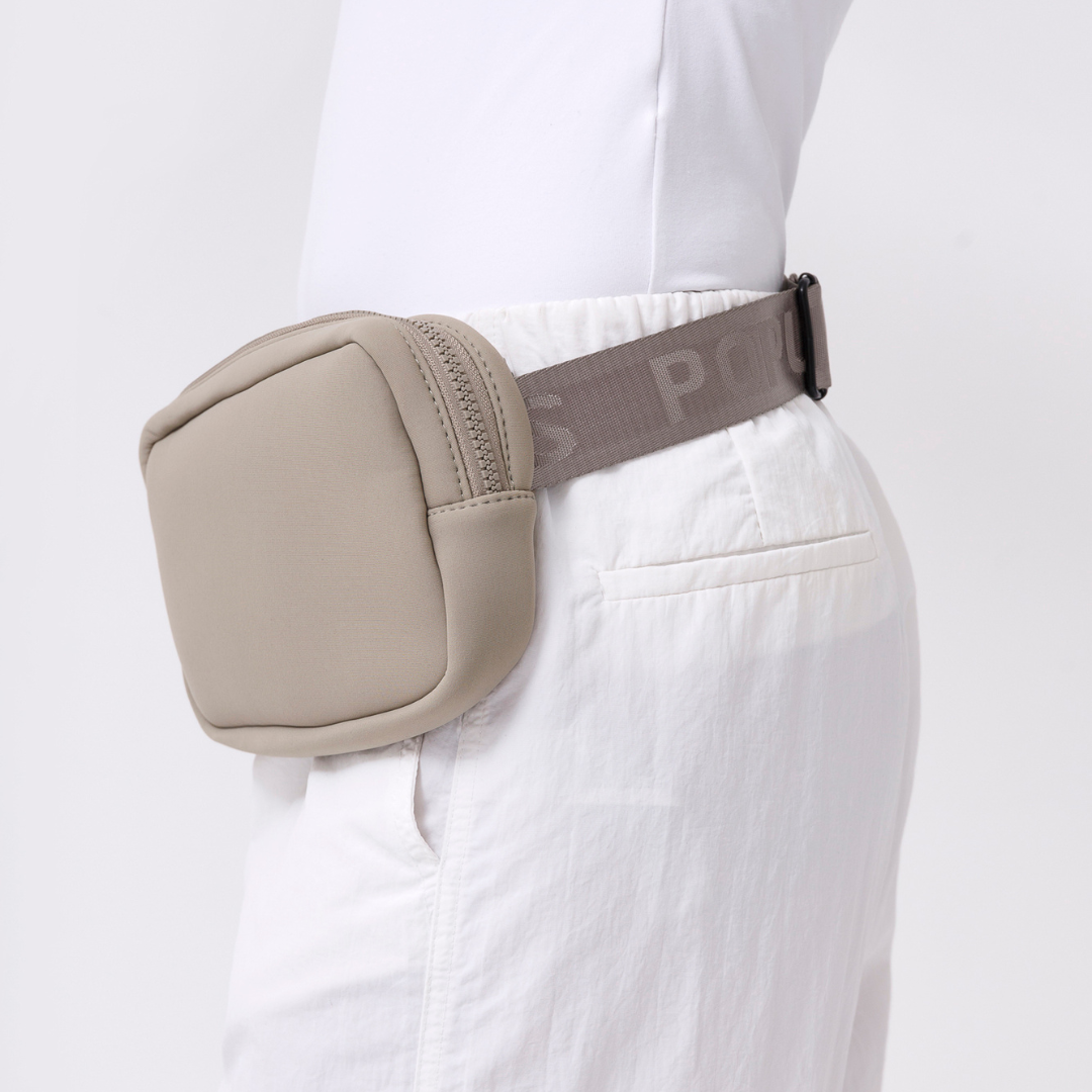  Pop Ups Brand Fanny Pack Taupe - Default Title - Bonton