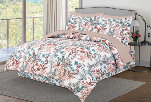 Dan River 8 Piece Reversible Bed in a Bag Comforter Set.