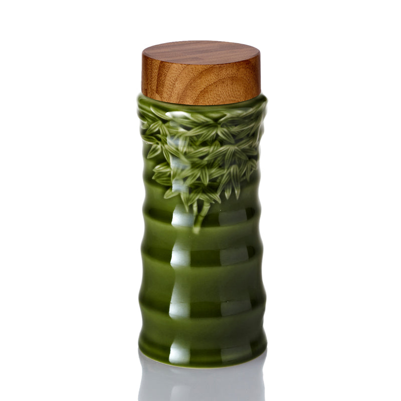  Acera Bamboo Joint Tea Travel Mug - Olive Green - Bonton