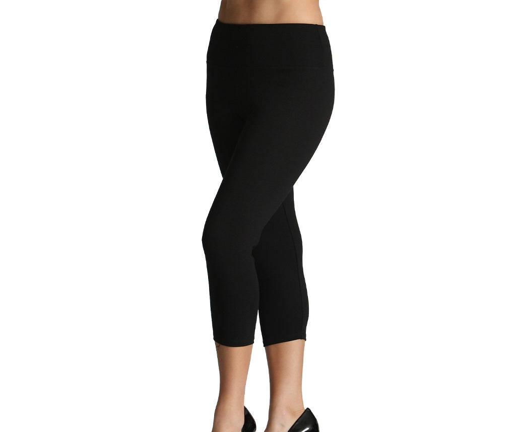  InstantFigure InstantFigure Cropped Leggings 16804M - Black - Bonton